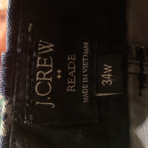 J.Crew Factory Mens Reade Short. Blue & White Chino Size 34w - Picture 4 of 5